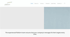 Desktop Screenshot of platformcommunications.com.au